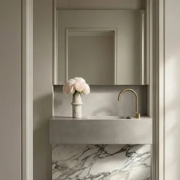 Pioner kunstig buket - Mini, cream 10 stk - Botané