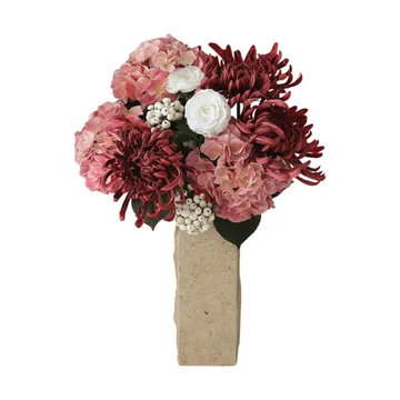 Rose reverie kunstig buket - Hortensia, edderkop-krysantemum, ranunkel, 77 cm - Botané