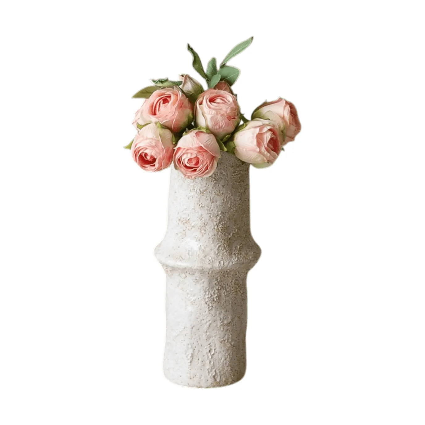Roser kunstig buket, Mini, lyserød 10 stk Botané