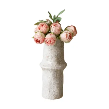 Roser kunstig buket - Mini, lyserød 10 stk - Botané