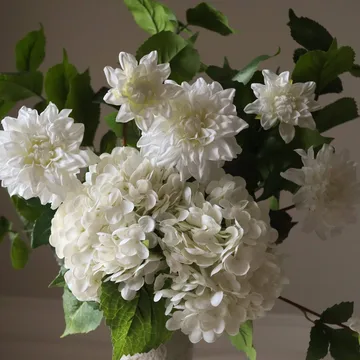 Soft Serve kunstig buket - Hortensia-dahlia, 8 stk - Botané