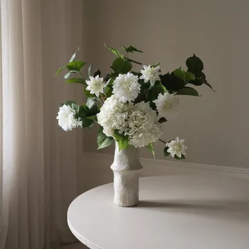 Soft Serve kunstig buket - Hortensia-dahlia, 8 stk - Botané