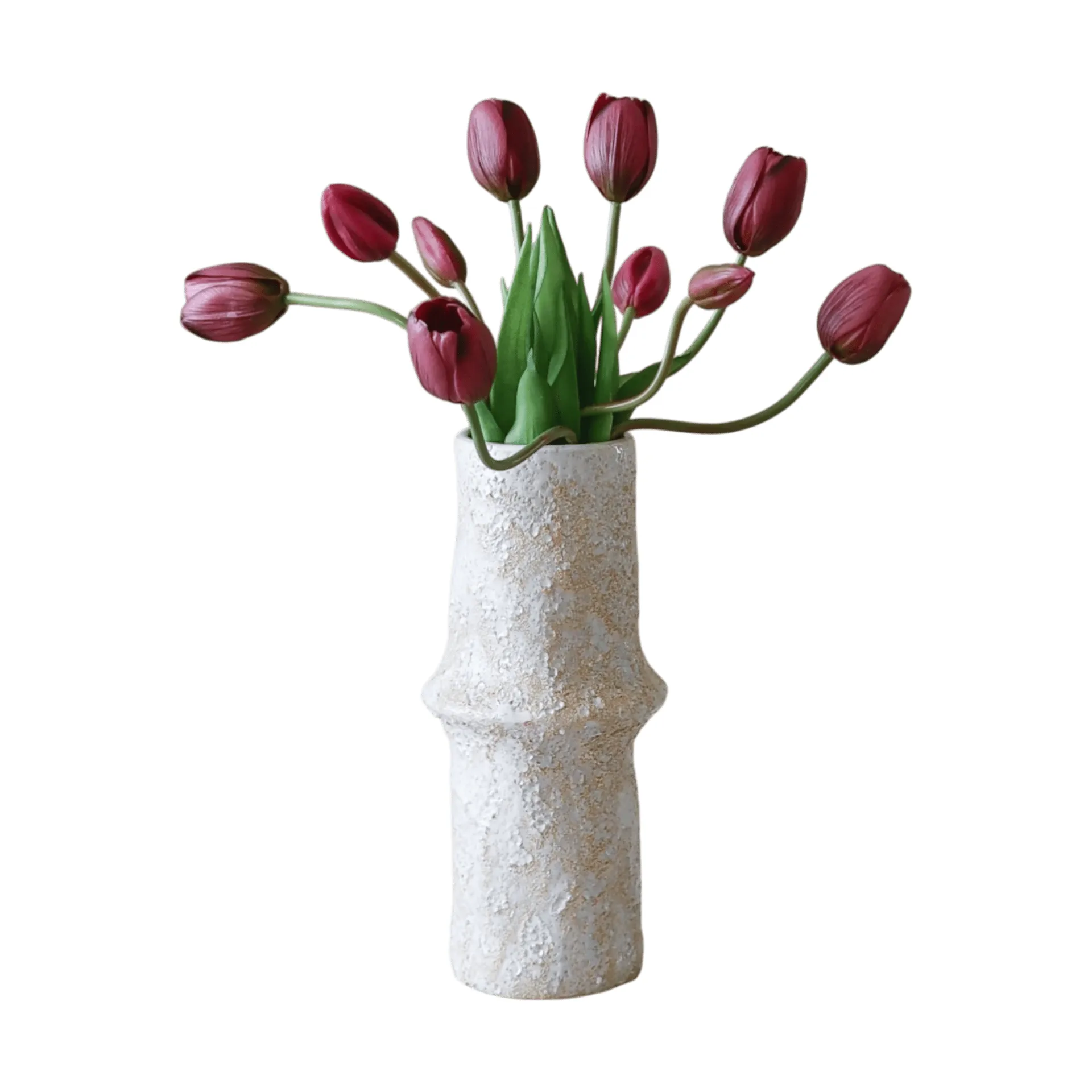 Tulipaner kunstig buket, Lilla, 10 stk Botané