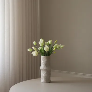 Tulipaner mixet kunstig buket - Hvid, 20 stk - Botané