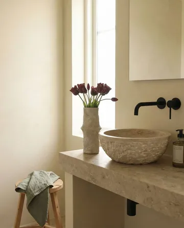 Tulipaner triumph kunstig buket - Lilla, 10 stk - Botané
