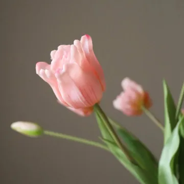Tulipaner triumph kunstig buket - Lyserød, 10 stk - Botané