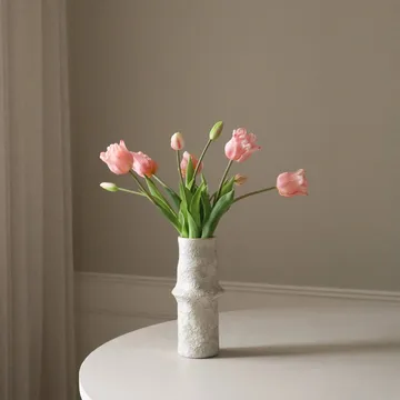 Tulipaner triumph kunstig buket - Lyserød, 10 stk - Botané