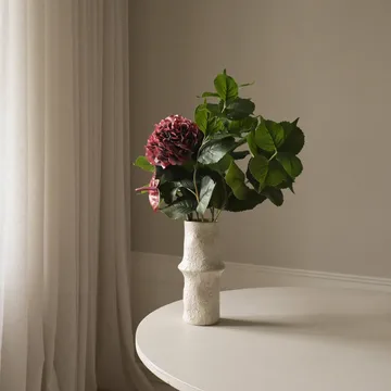 Velvet rouge kunstig buket - Hortensia-rød anthurium 6 stk - Botané