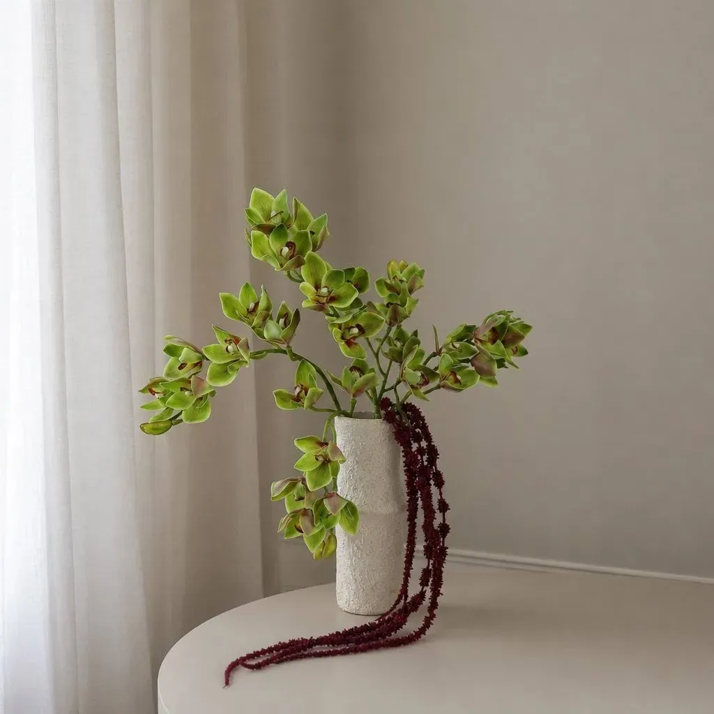 Velvet Vine kunstig buket, Orkidé-amarant 6 stk Botané