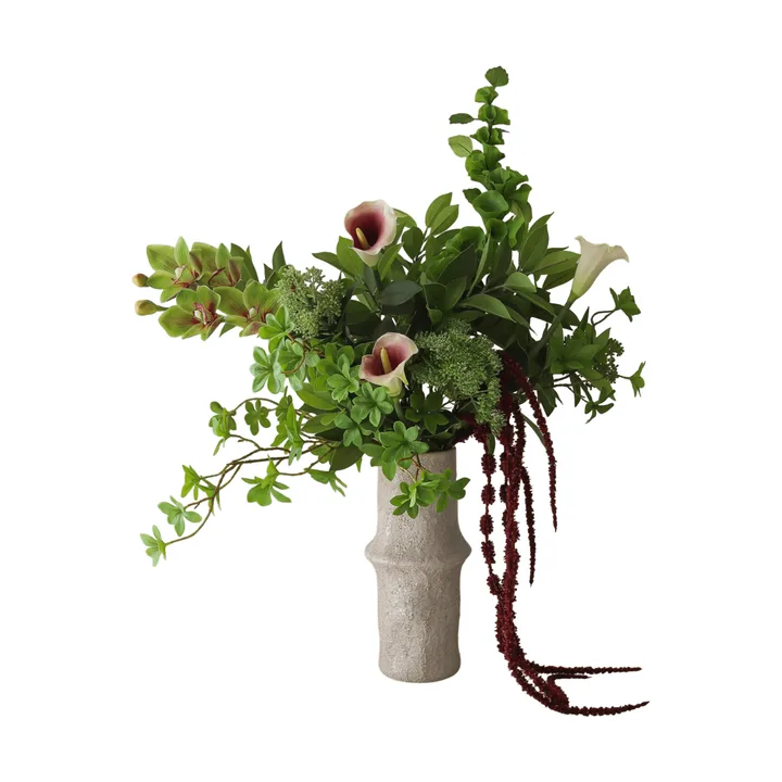 Wild Grove kunstig buket - Kalla-cymbidiumorkidé-vild gulerod, 112 cm, 16 stk - Botané