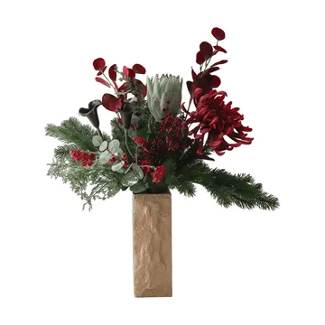 Wild winter kunstig buket - Protea, edderkopkrysantemum, kalla, eukalyptus, 84 cm - Botané