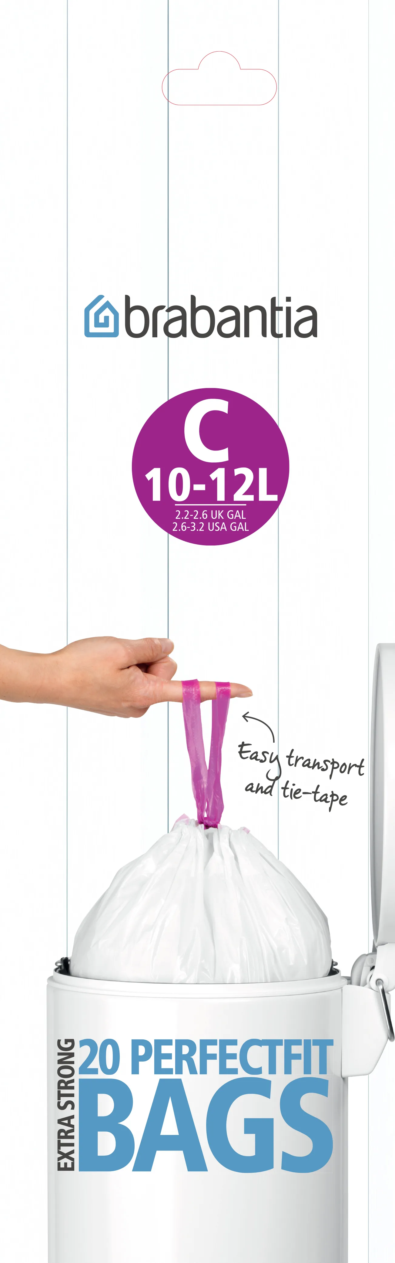 Affaldsposer C, 10-12 L 20 poser/rulle, 10-12 L Brabantia