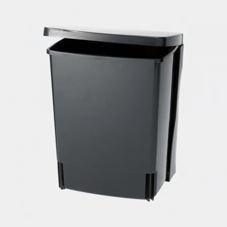 Affaldsspand, rektangulær (inkl. vægbeslag) 10 L - Sort - Brabantia