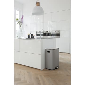 Bo bin pedalspand 2 x 30 L - Mineral concrete grey - Brabantia