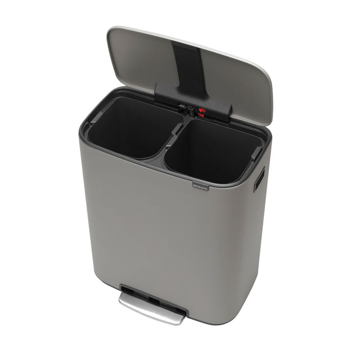 Bo bin pedalspand 2 x 30 L, Mineral concrete grey Brabantia