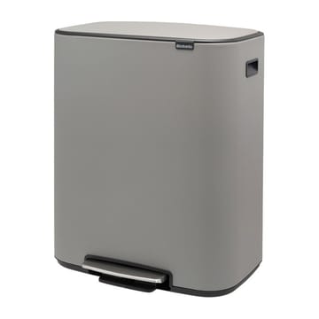 Bo bin pedalspand 2 x 30 L - Mineral concrete grey - Brabantia