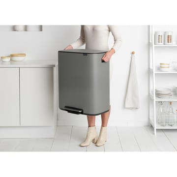 Bo bin pedalspand 2 x 30 L - Mineral concrete grey - Brabantia