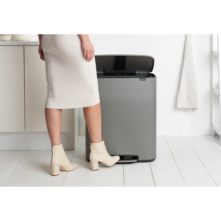 Bo bin pedalspand 2 x 30 L, Mineral concrete grey Brabantia