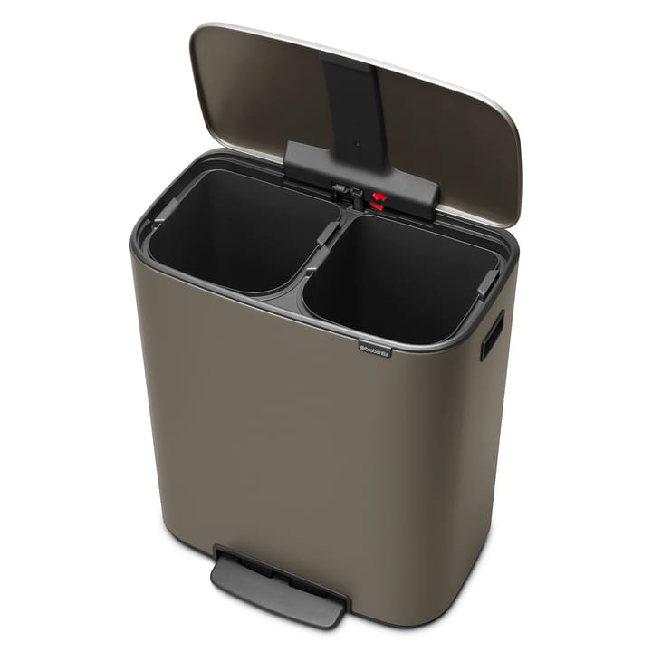 Bo bin pedalspand 2 x 30 L, Platin Brabantia