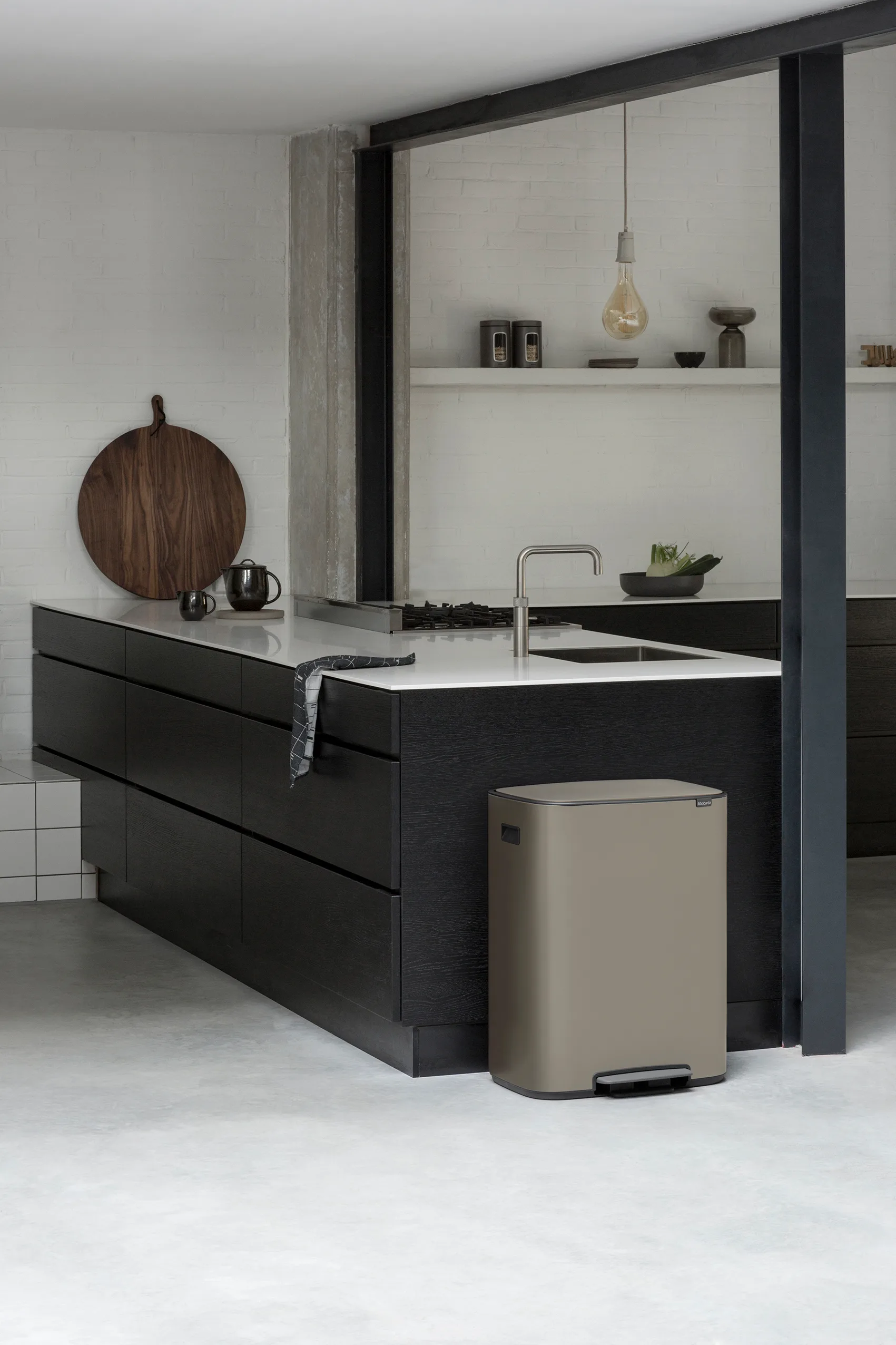 Bo bin pedalspand 2 x 30 L, Platin Brabantia