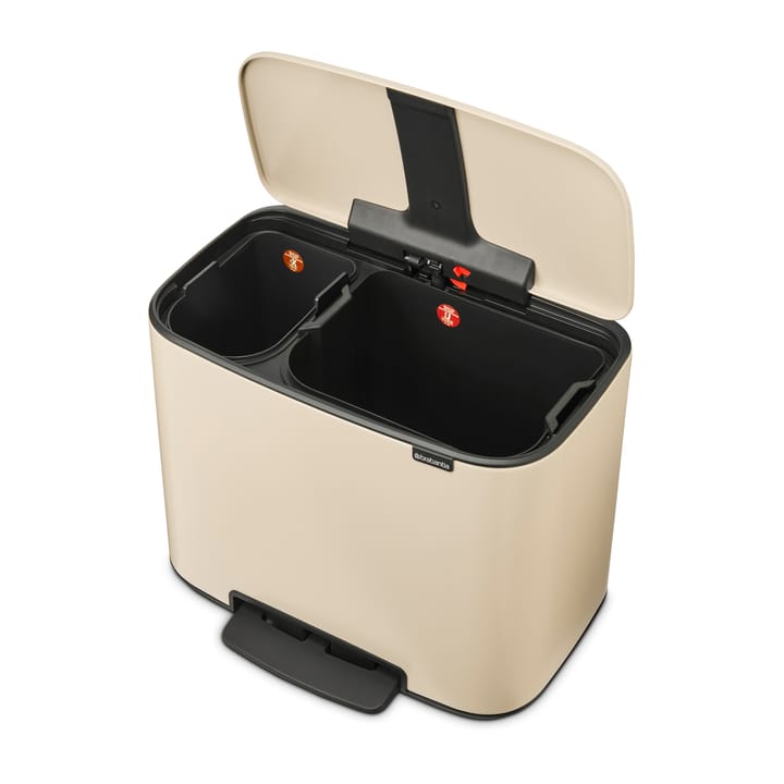 Bo pedalspand 11+23 l, Soft beige Brabantia