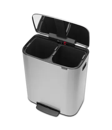 Bo pedalspand 2 x 30 L - Mat stål - Brabantia