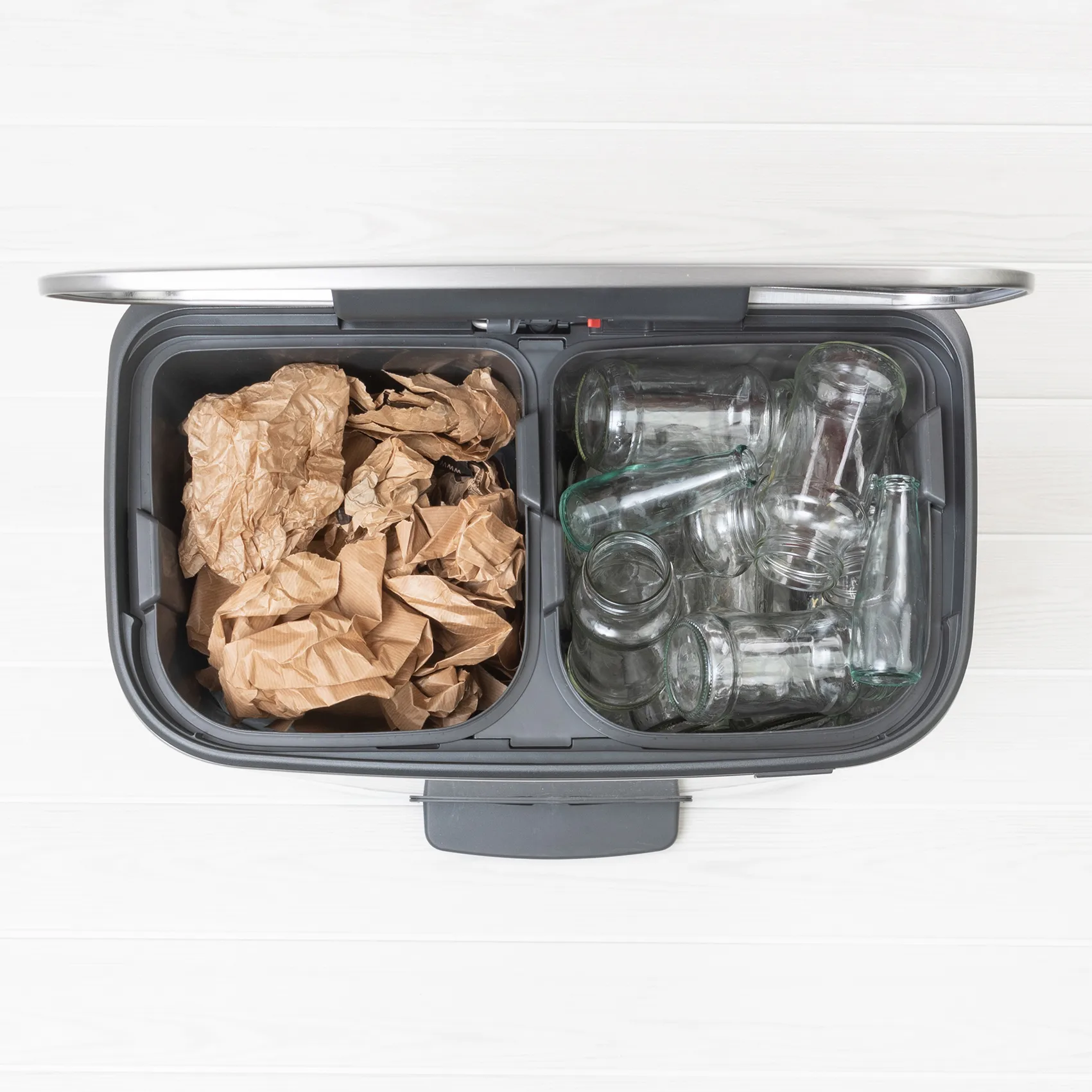 Bo pedalspand 2 x 30 L, Mat stål Brabantia