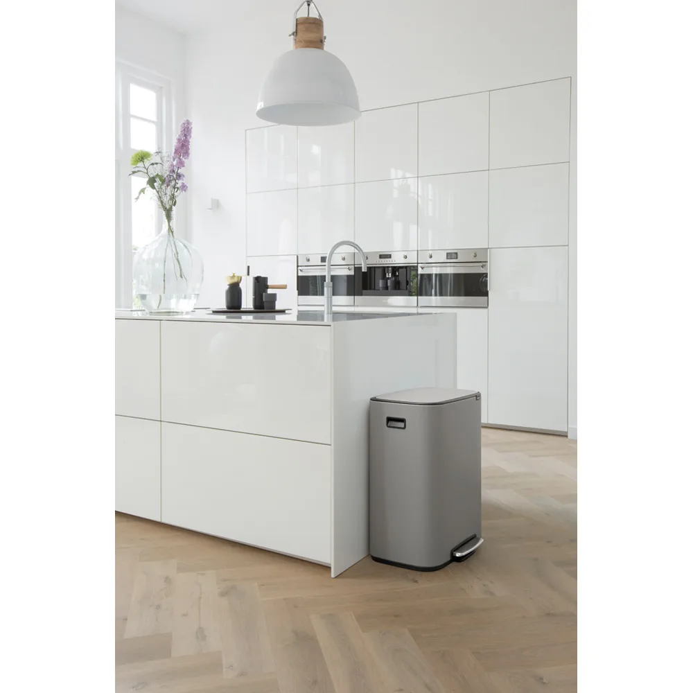 Bo pedalspand 2 x 30 L, Mineral concrete grey Brabantia