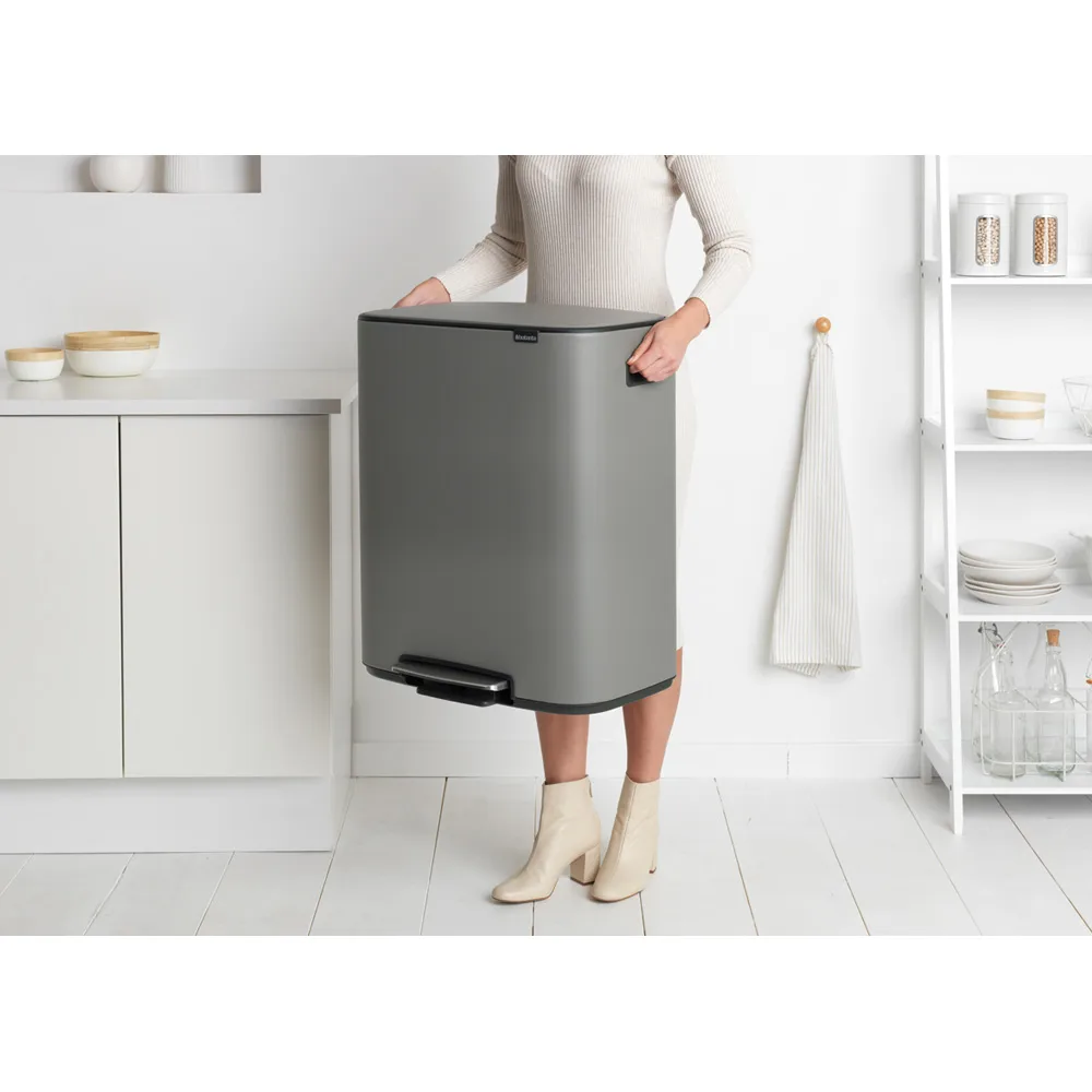 Bo pedalspand 2 x 30 L, Mineral concrete grey Brabantia