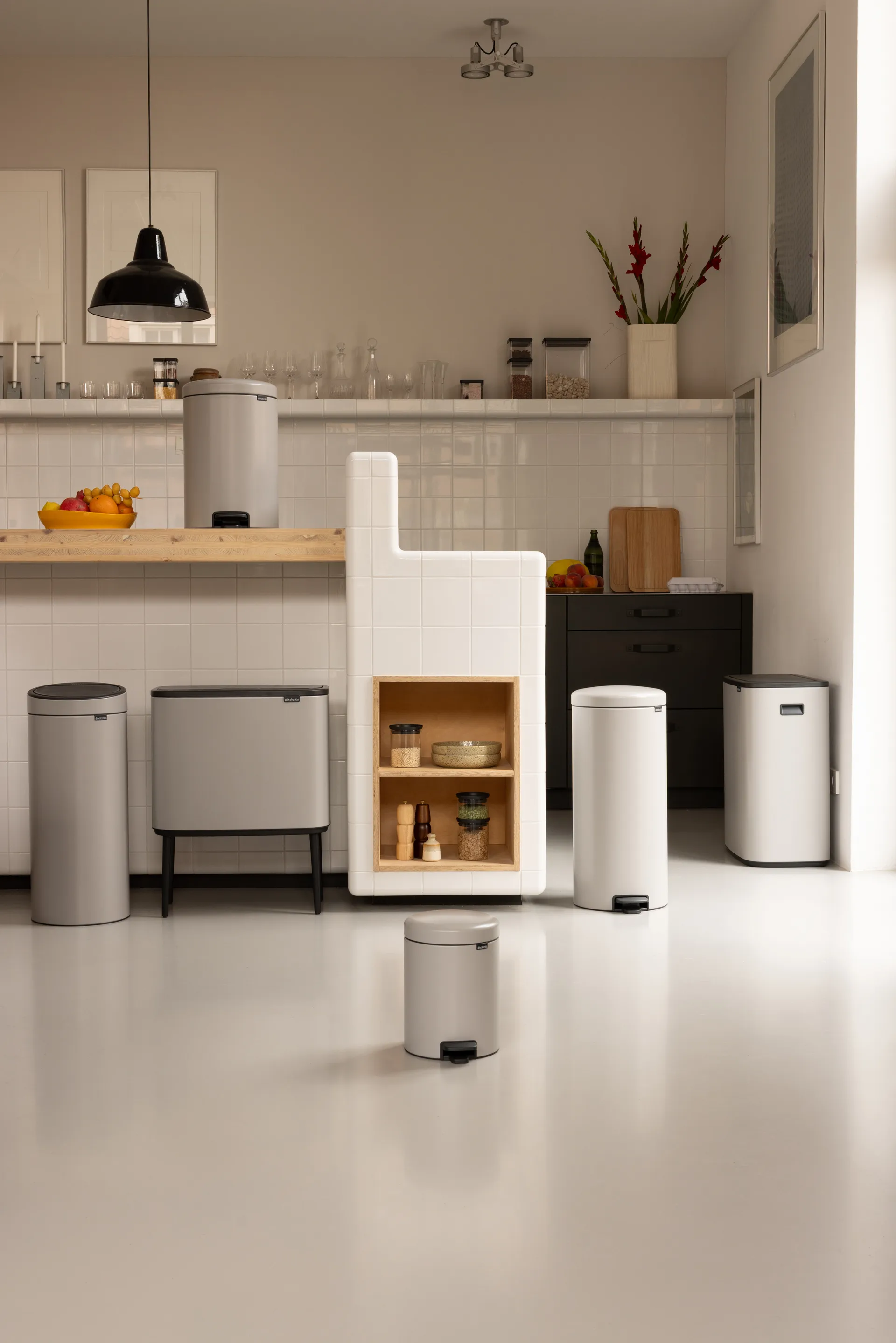 Bo pedalspand 2 x 30 L, Soft grey Brabantia
