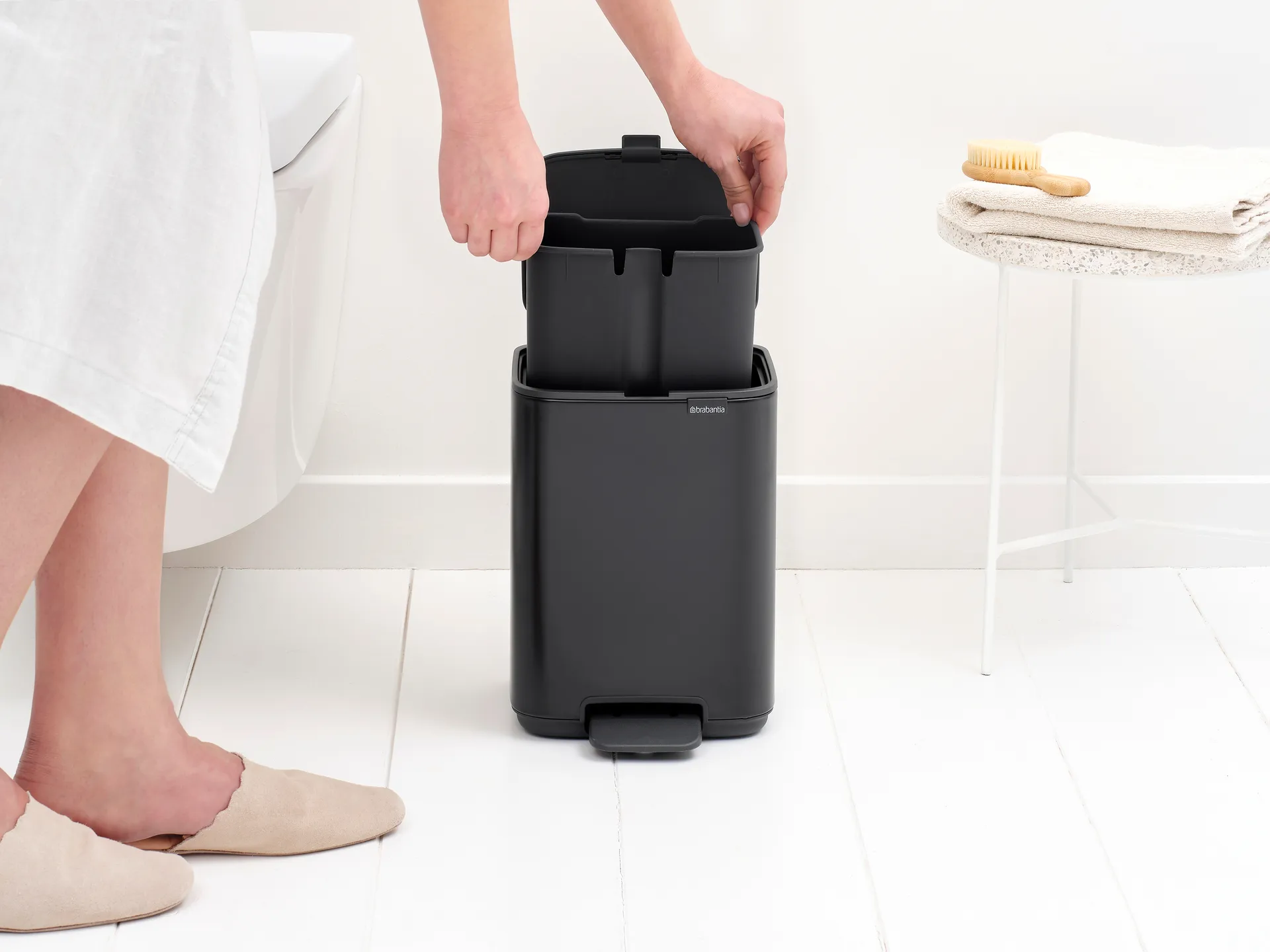 Bo pedalspand 4 l, Matt Black Brabantia