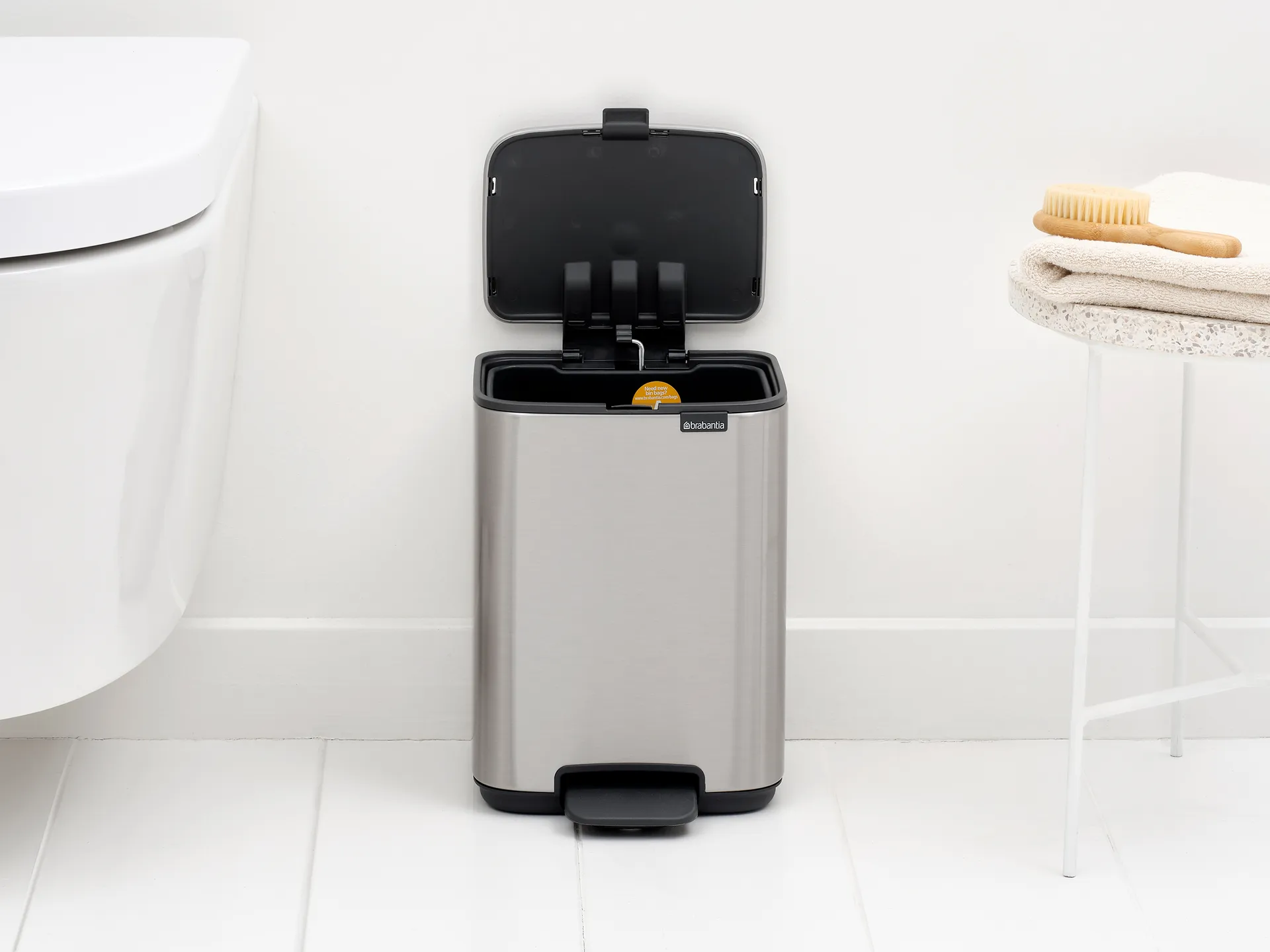 Bo pedalspand 4 l, Matt Steel Fingerprint Proof Brabantia