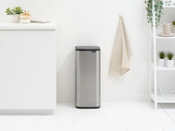 Bo Touch Bin 30 l - Matt Steel Fingerprint Proof - Brabantia