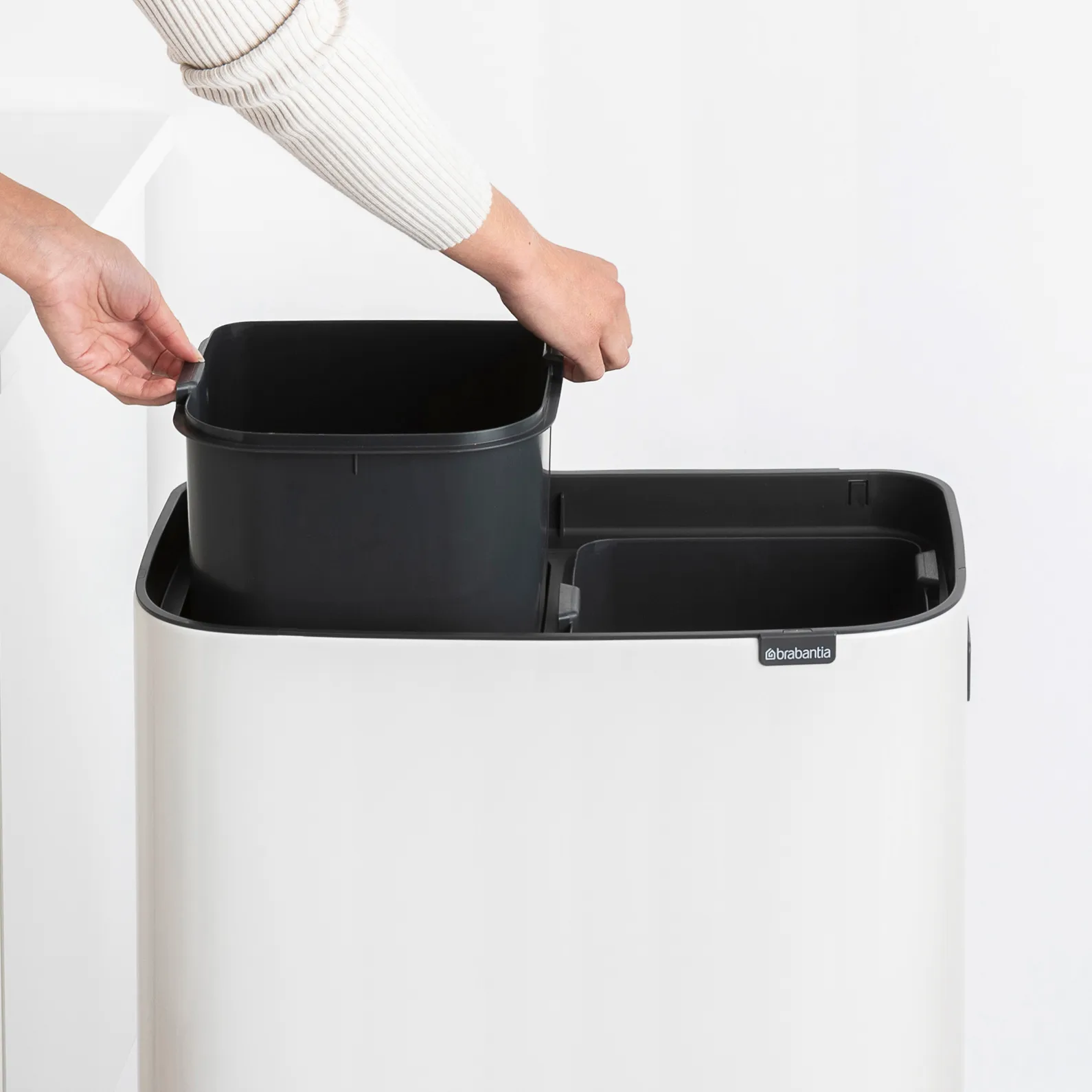 Bo touch bin high 2x30 L, Hvid Brabantia