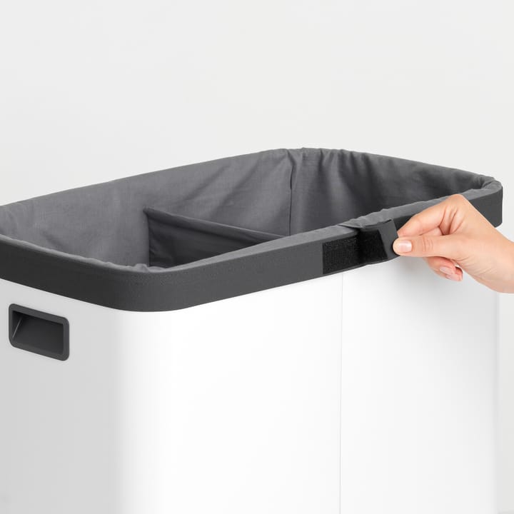 Bo vasketøjskurv high 2x45 L, Hvid Brabantia