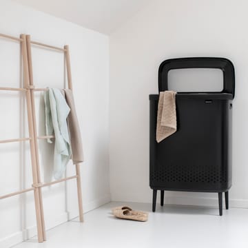 Bo vasketøjskurv high 2x45 L - Mat sort - Brabantia