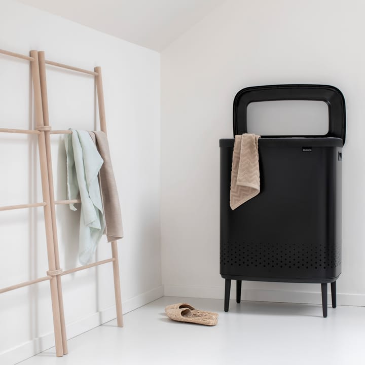Bo vasketøjskurv high 2x45 L, Mat sort Brabantia
