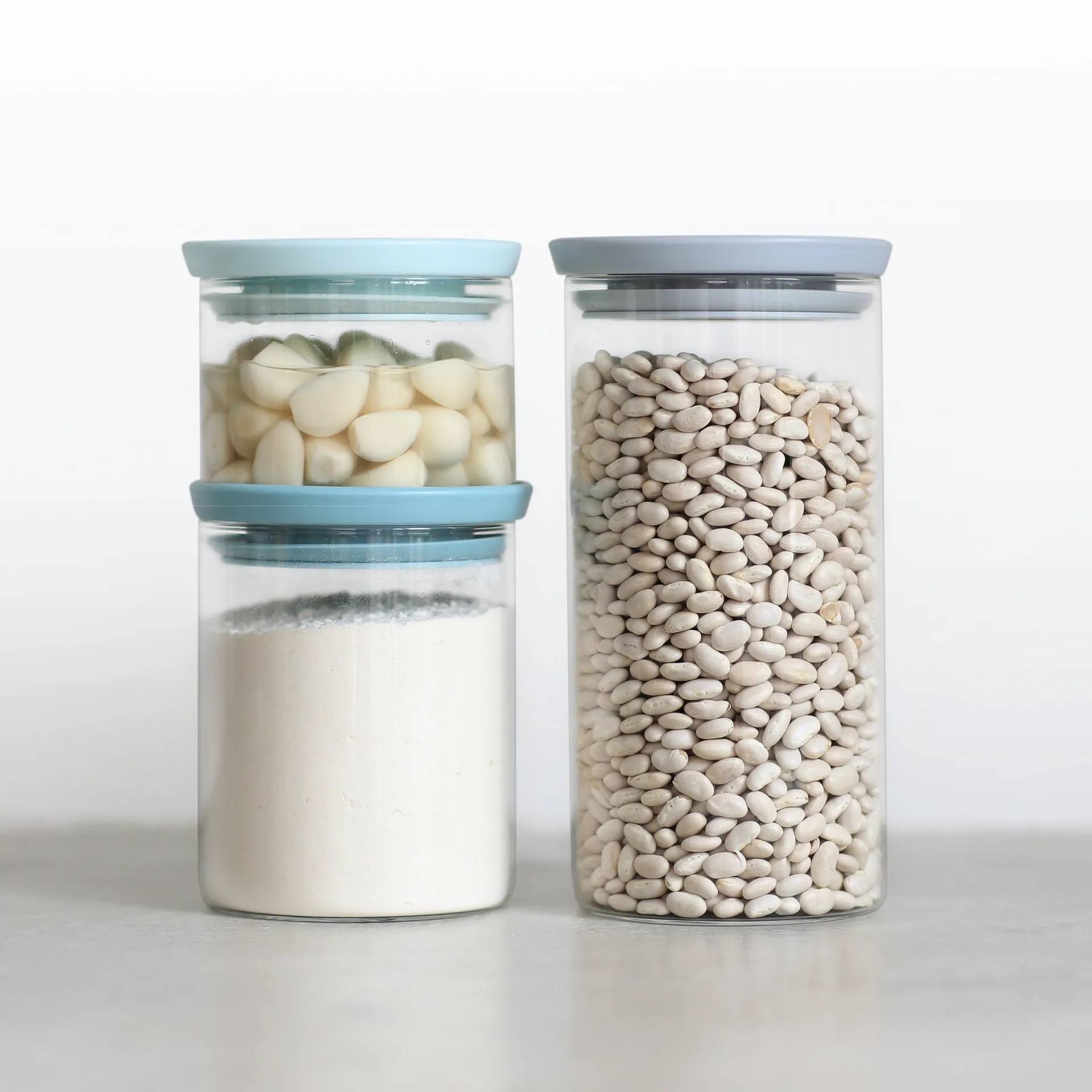 Brabantia glasburk 3 stk, grå-blå Brabantia