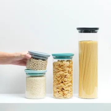 Brabantia glasburk 3 stk - grå-blå - Brabantia