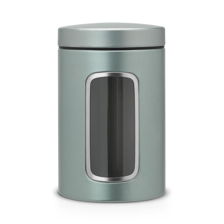 Brabantia opbevaringsbeholder med vindue 1,4 liter - metallic mint - Brabantia
