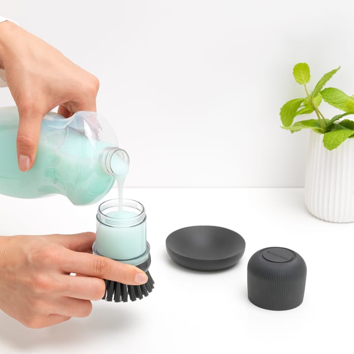 Brabantia opvaskebeholder med opvaskebørste, Mørkegrå Brabantia