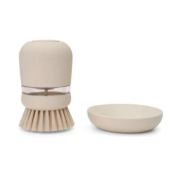 Brabantia opvaskebeholder med opvaskebørste - Soft beige - Brabantia