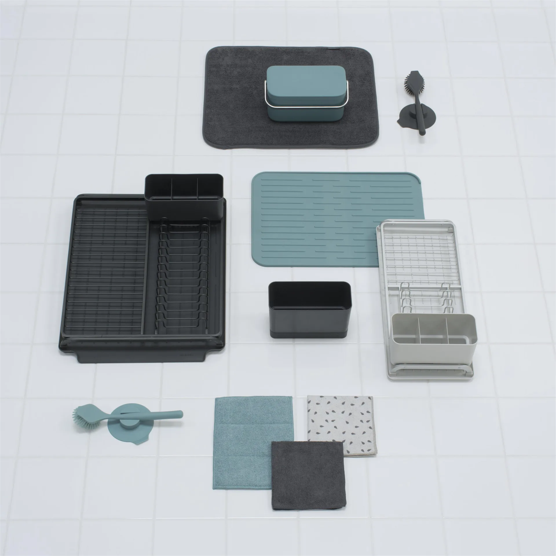 Brabantia opvaskestativ compact, lysegrå Brabantia