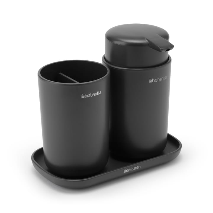Brabantia ReNew badeværelsessæt 3 dele - Mørkegrå - Brabantia