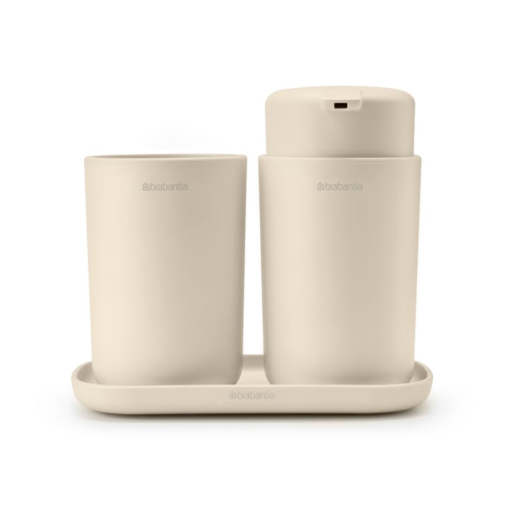 Brabantia ReNew badeværelsessæt 3 dele - Soft Beige - Brabantia