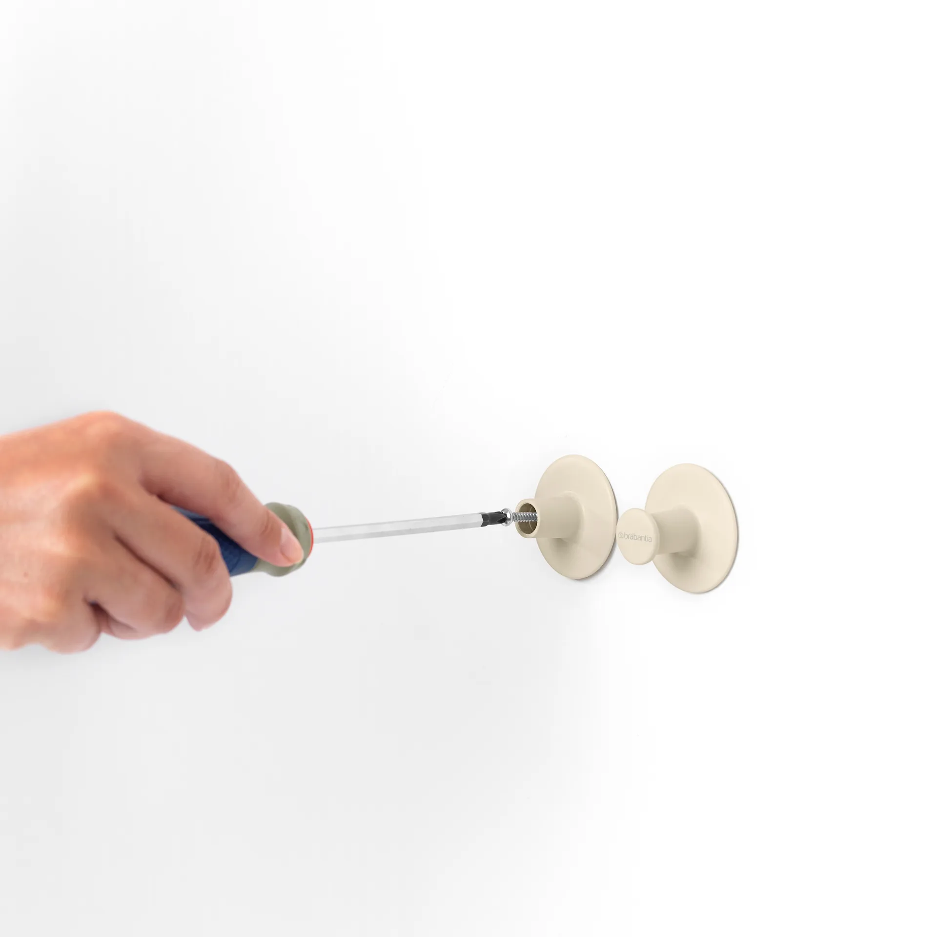 Brabantia ReNew ophæng til håndklæder 2-pak, Soft Beige Brabantia