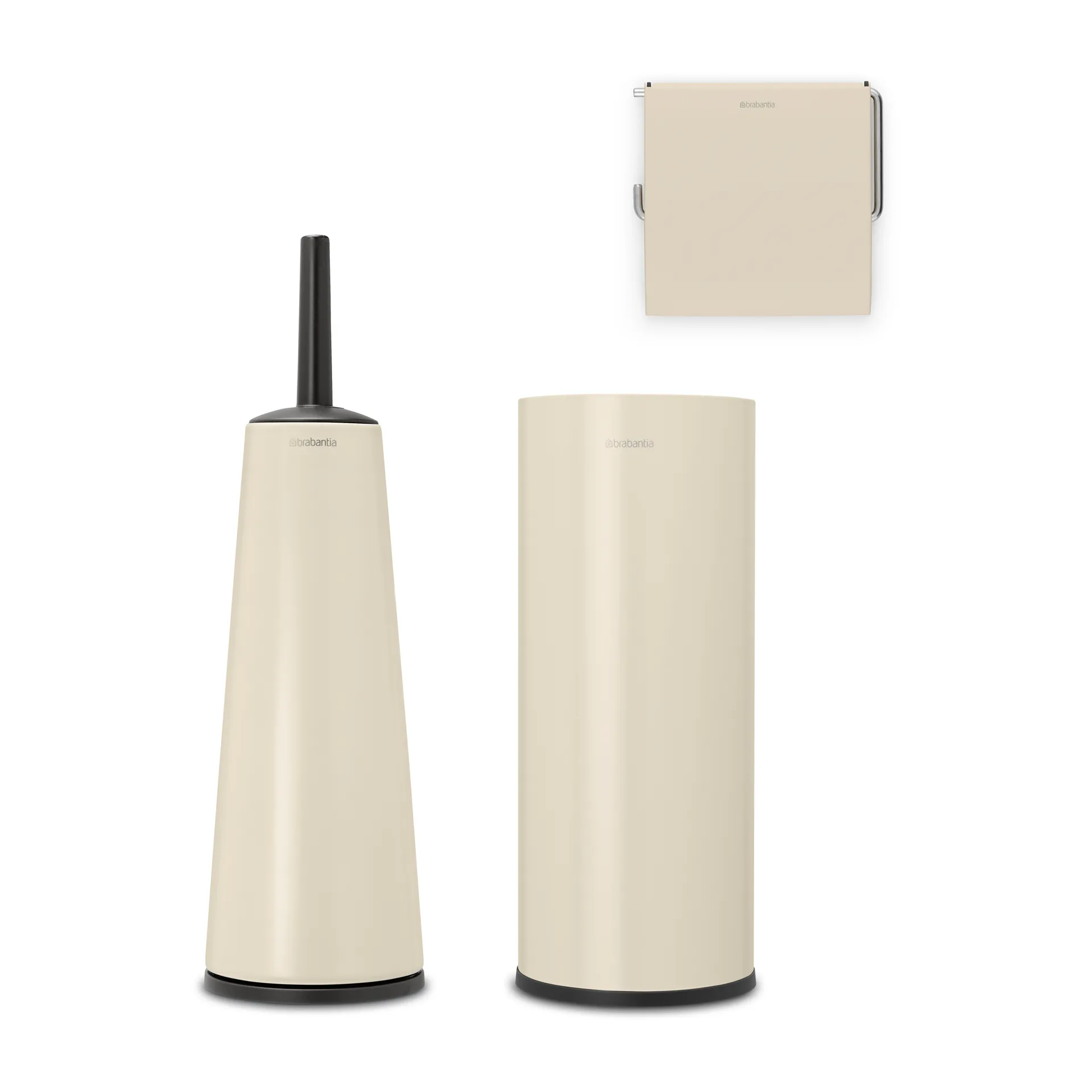 Brabantia ReNew tilbehør til badeværelse 3 dele, Soft Beige Brabantia