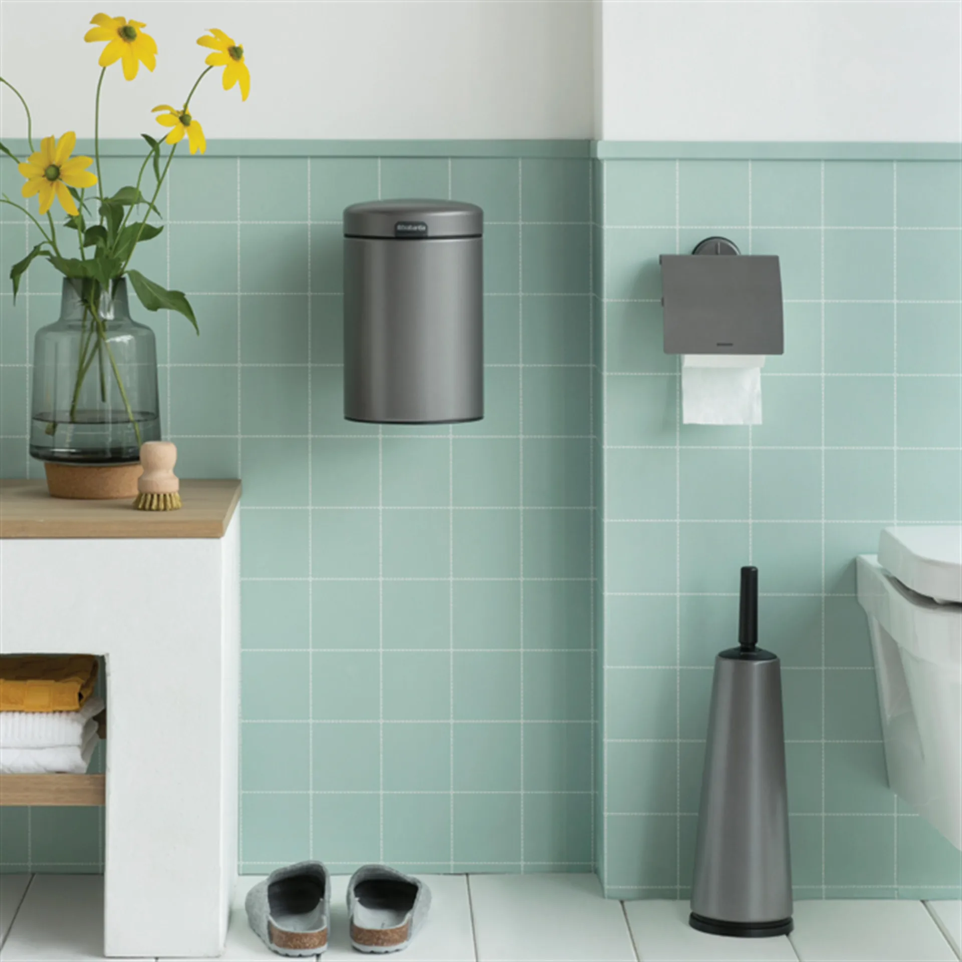 Brabantia ReNew toiletbørste, platinum Brabantia