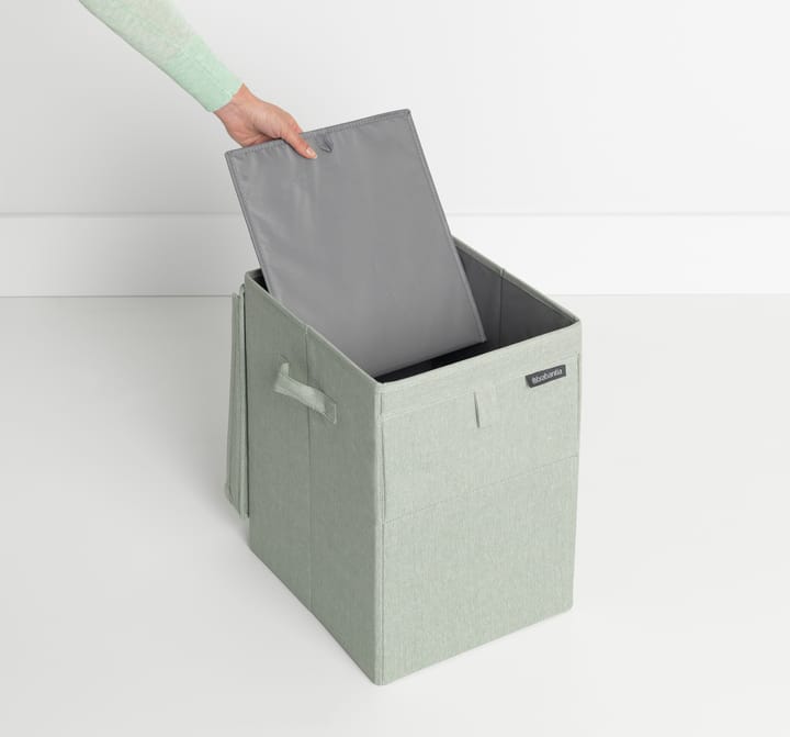 Brabantia stabelbar vasketøjskurv 35 liter, Grøn Brabantia