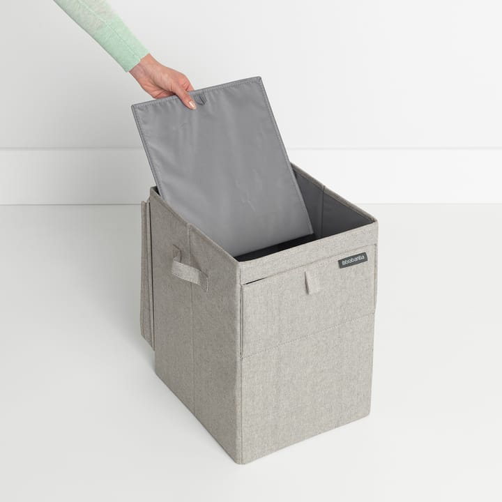 Brabantia stabelbar vasketøjskurv 35 liter, Lysegrå Brabantia